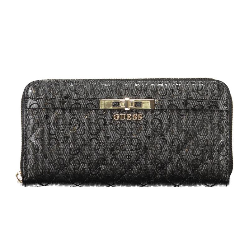 Снимка на Дамски черен портфейл  jeans GUESS 
