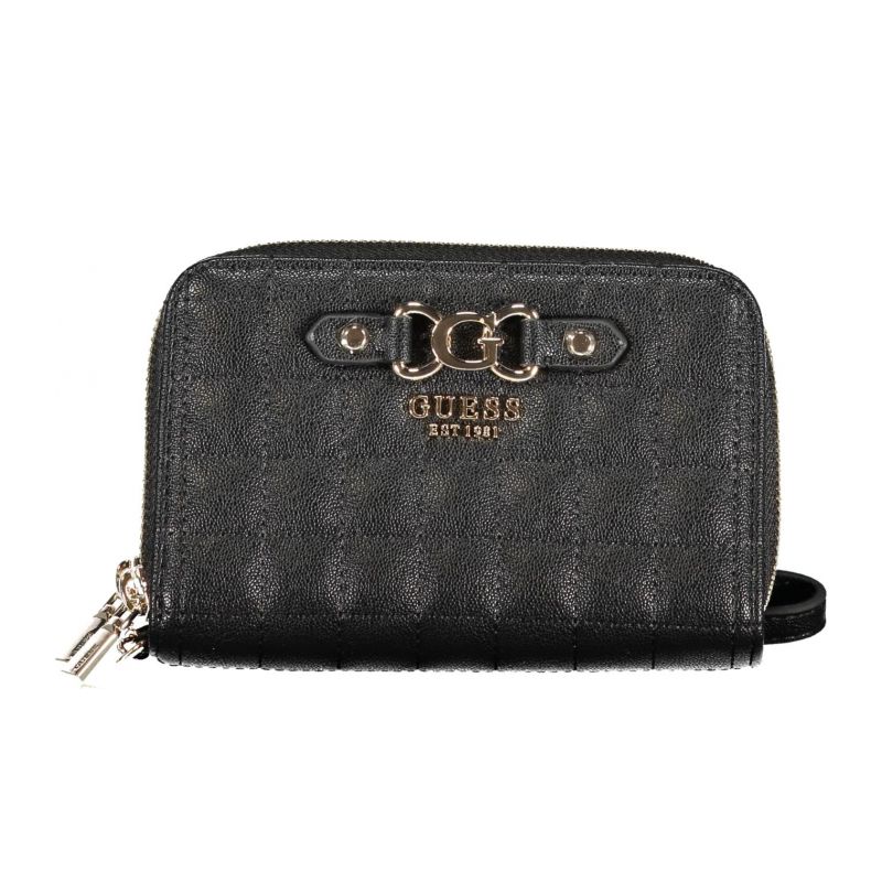Снимка на Дамски черен портфейл  jeans GUESS 