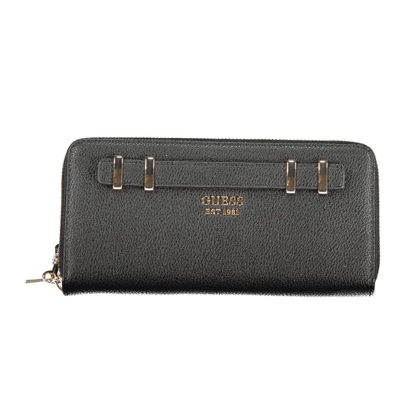 Снимка на Дамски черен портфейл  jeans GUESS 