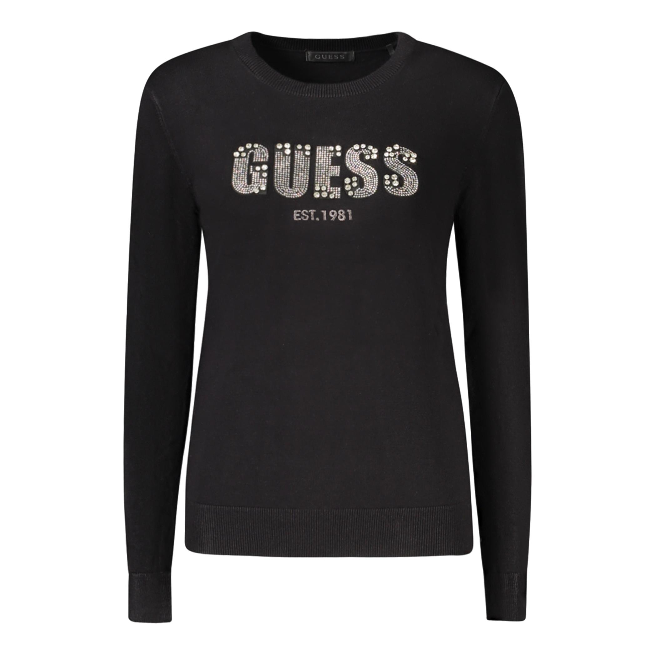 Снимка на Дамски черен пуловер  jeans GUESS