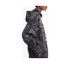 Снимка  на Дамски черен суитшърт с цип DESIGUAL 
