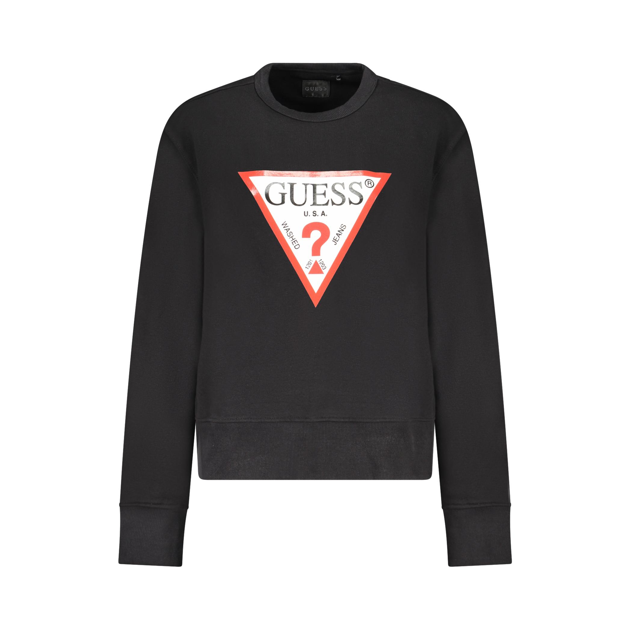 Снимка на Дамски черен суитшърт с цип  jeans GUESS