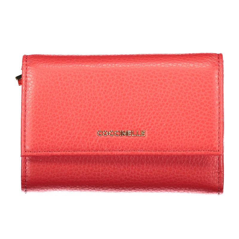 Дамски червен портфейл