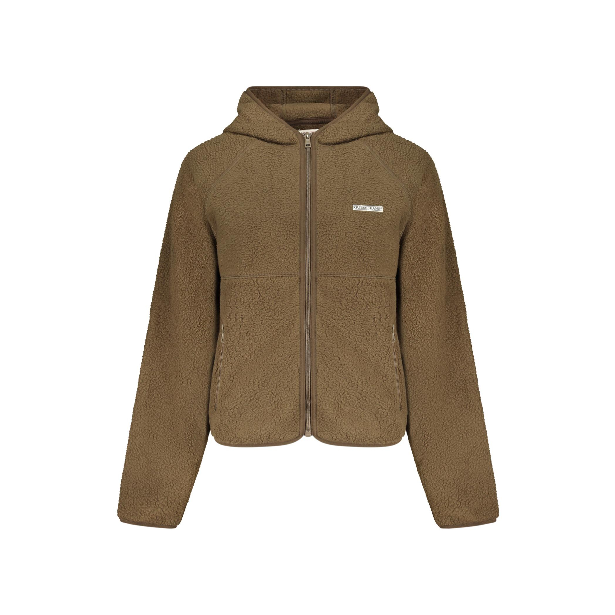 Снимка на Дамски кафяв суитшърт с цип  jeans GUESS