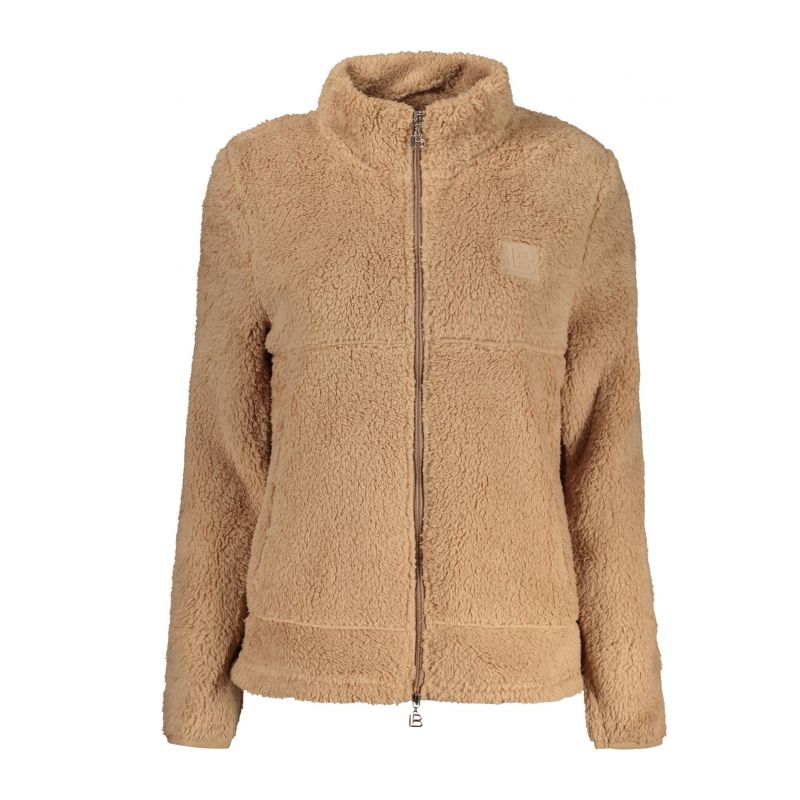 Дамски кафяв суитшърт с цип