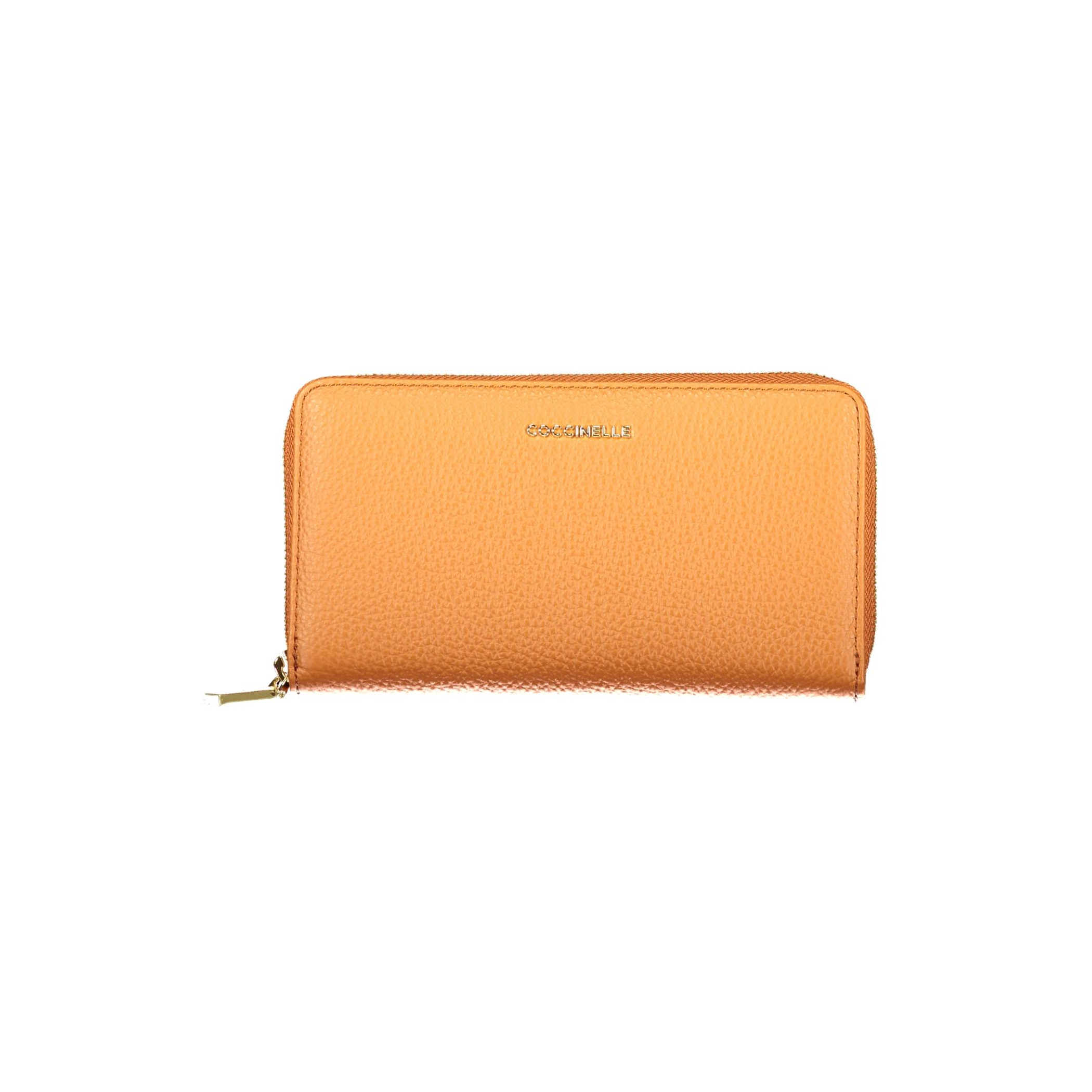 Снимка на Дамски портфейл в оранжев със син COCCINELLE