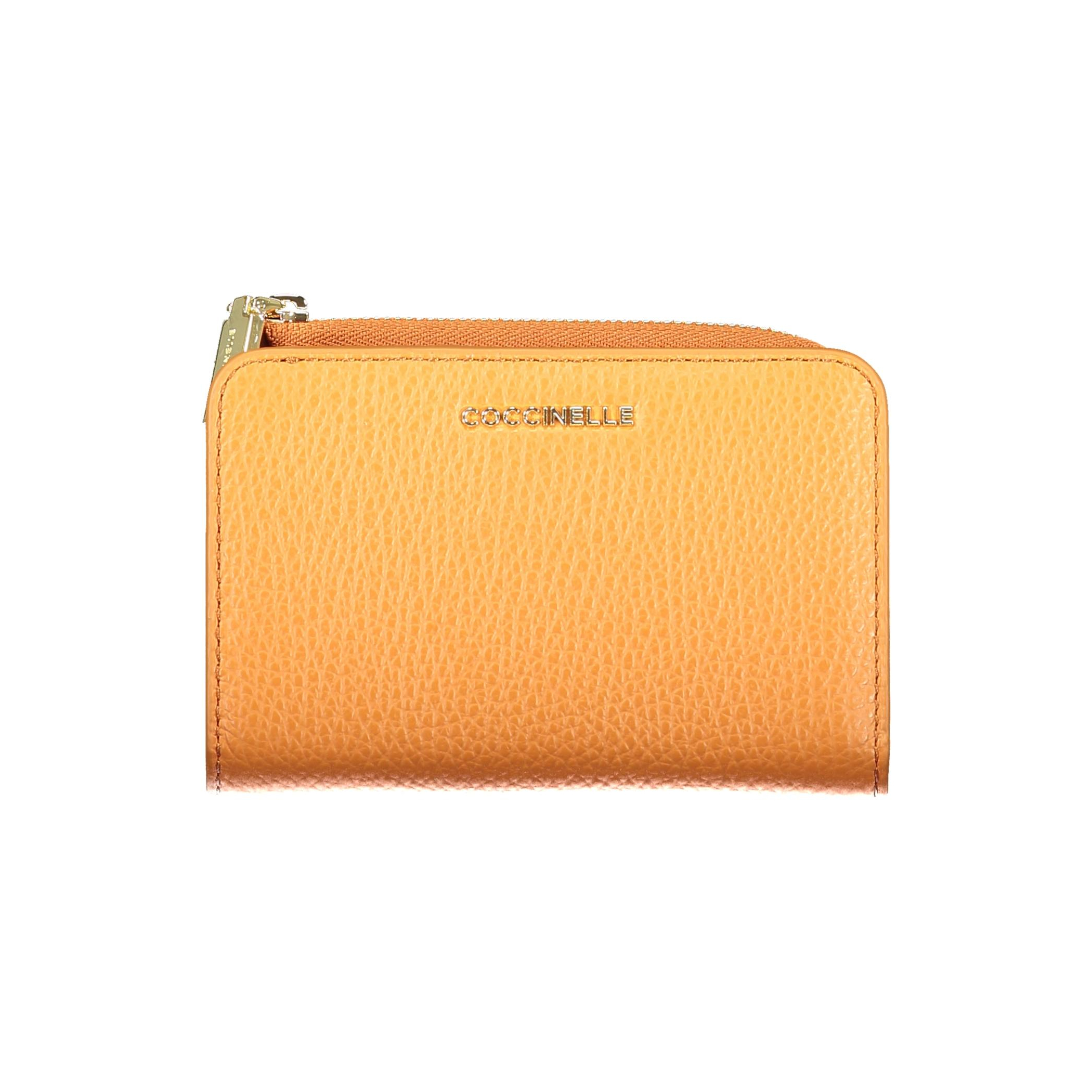 Снимка на Дамски портфейл в оранжев със син COCCINELLE
