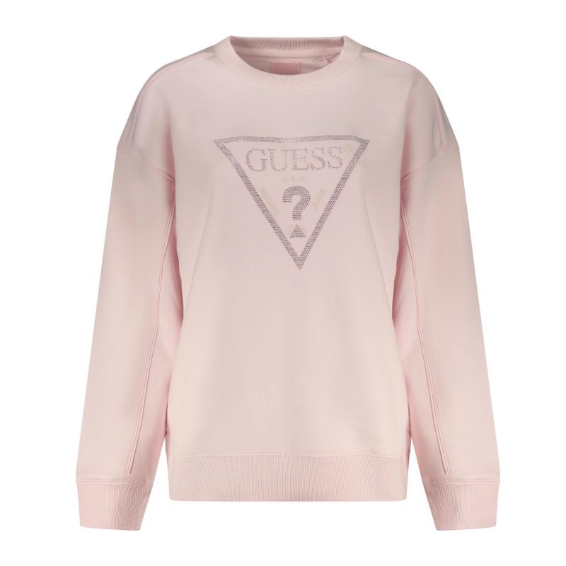 Дамски розов суитшърт с цип jeans