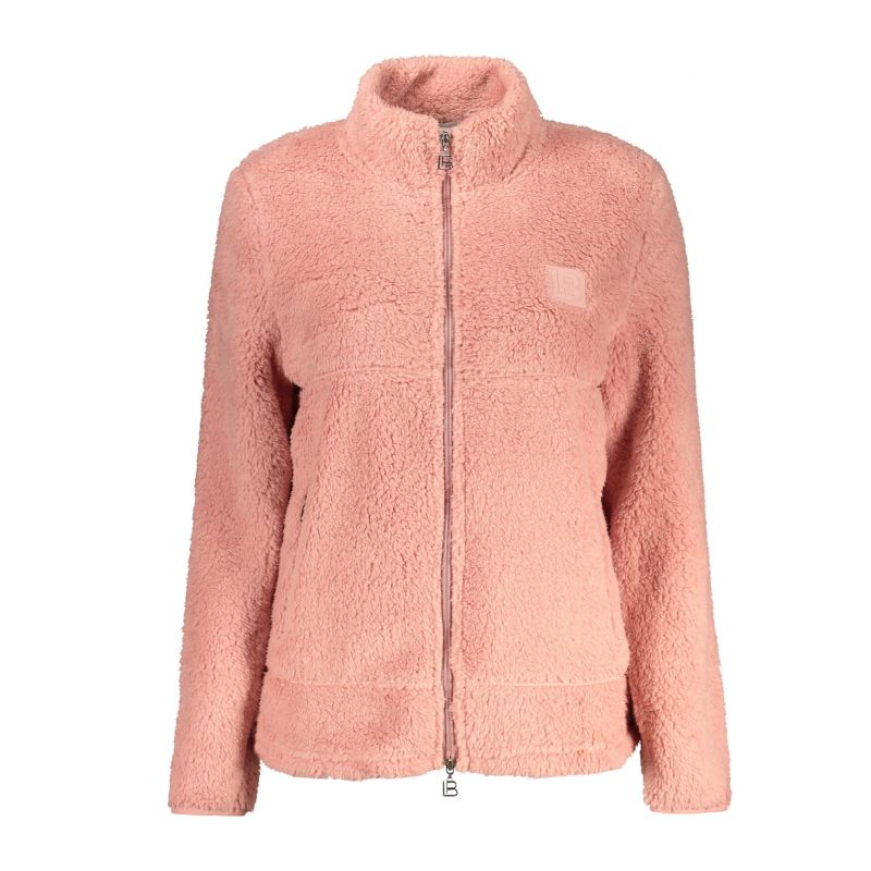 Дамски розов суитшърт с цип