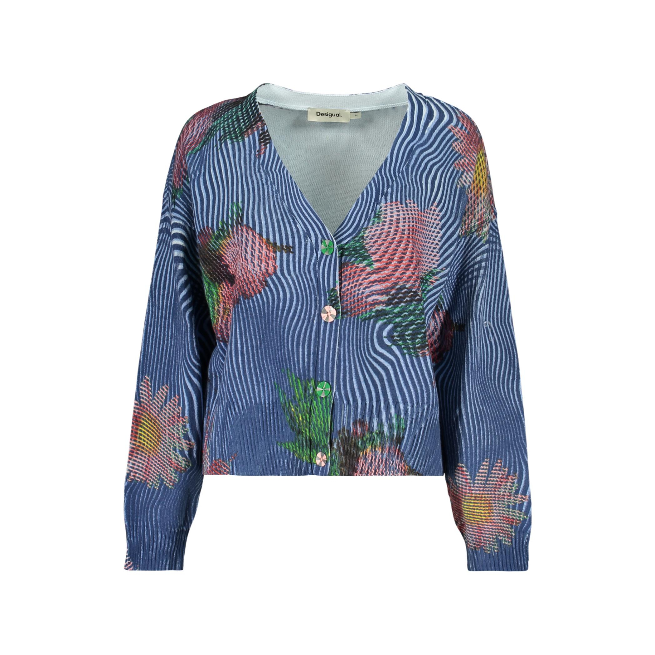 Снимка на Дамски син кардиган  DESIGUAL