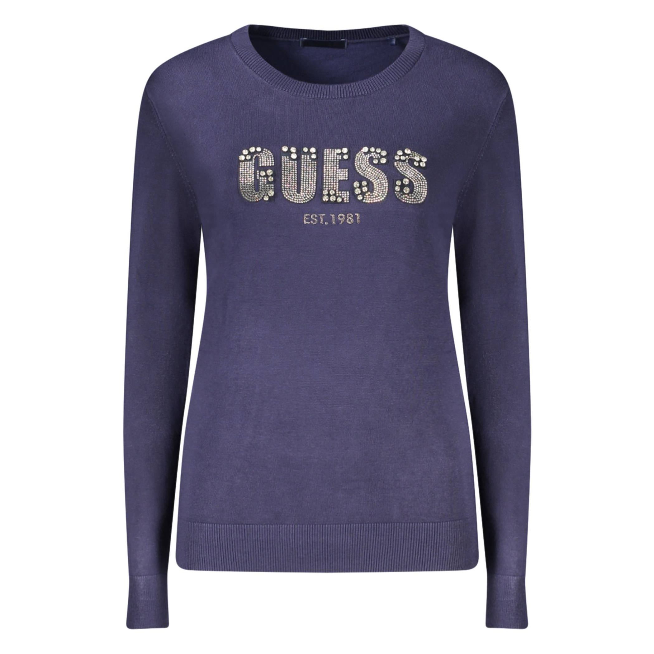 Снимка на Дамски сини пуловерори  jeans GUESS