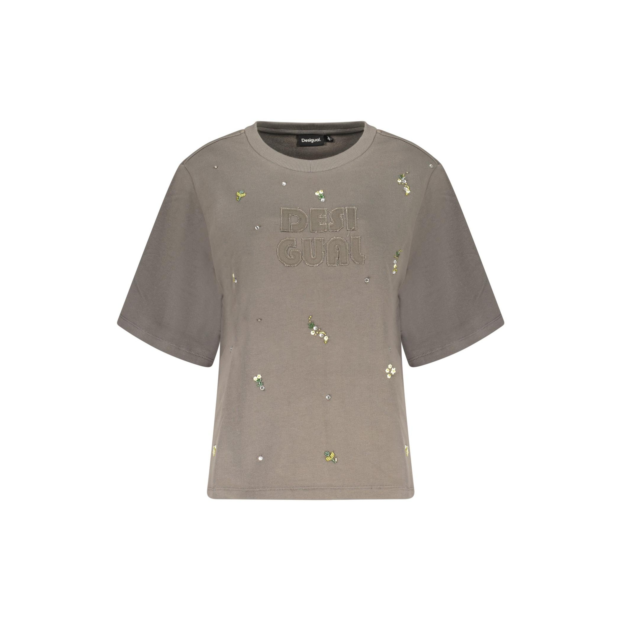 Снимка на Дамски сив суитшърт с цип  DESIGUAL