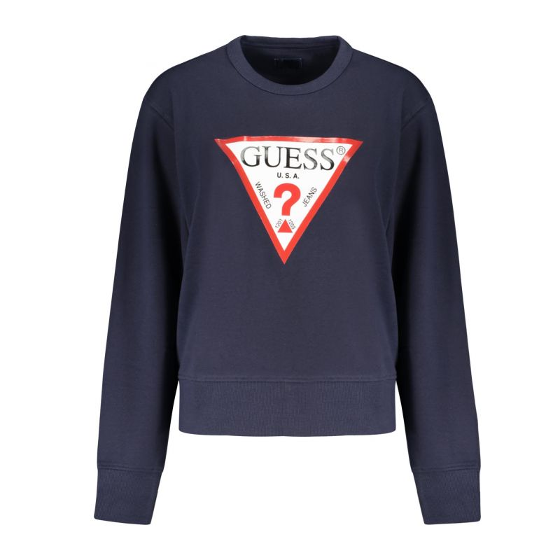 Снимка на Дамски суитшър с цип  jeans, синя GUESS 