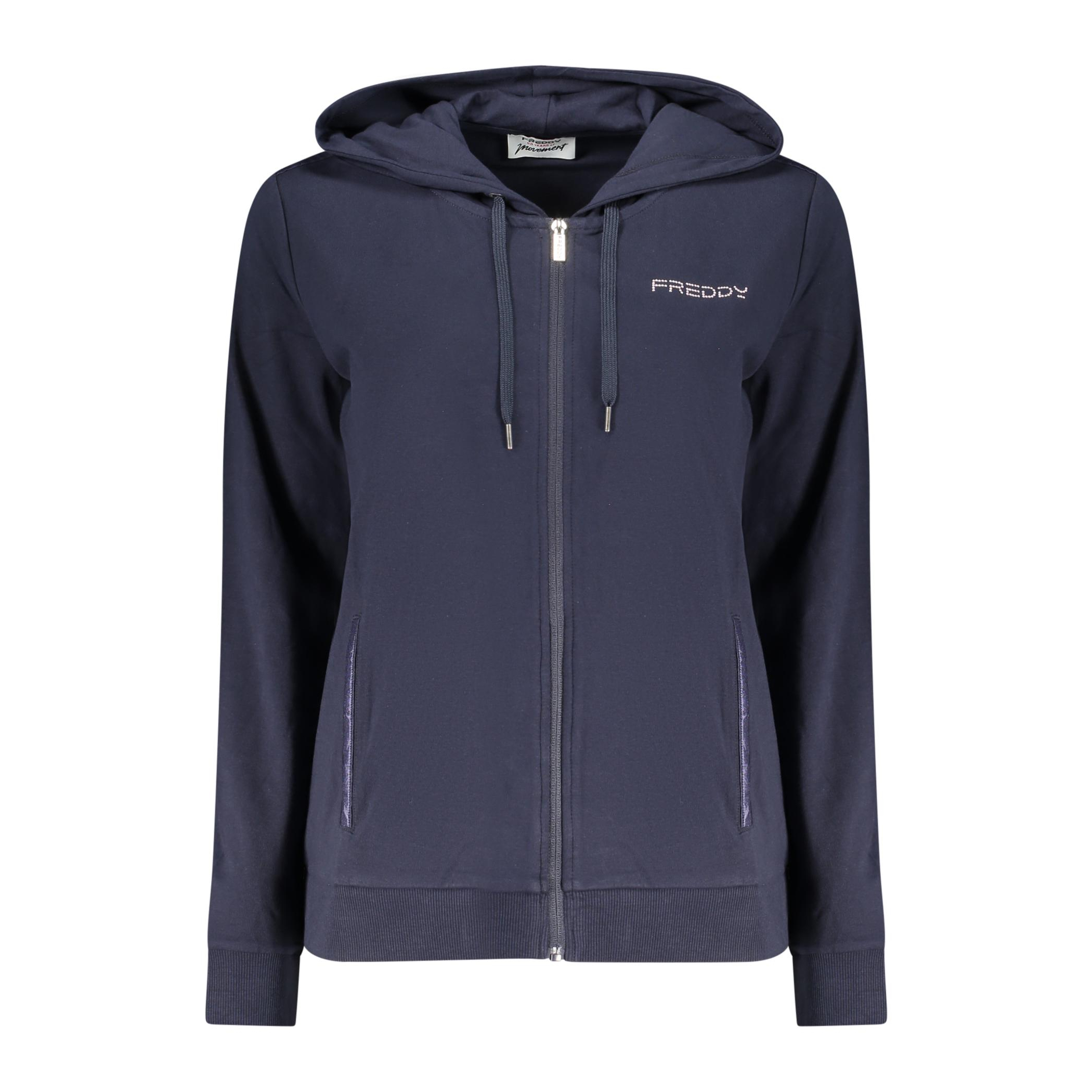 Снимка на Дамски суитшър с цип синя FREDDY