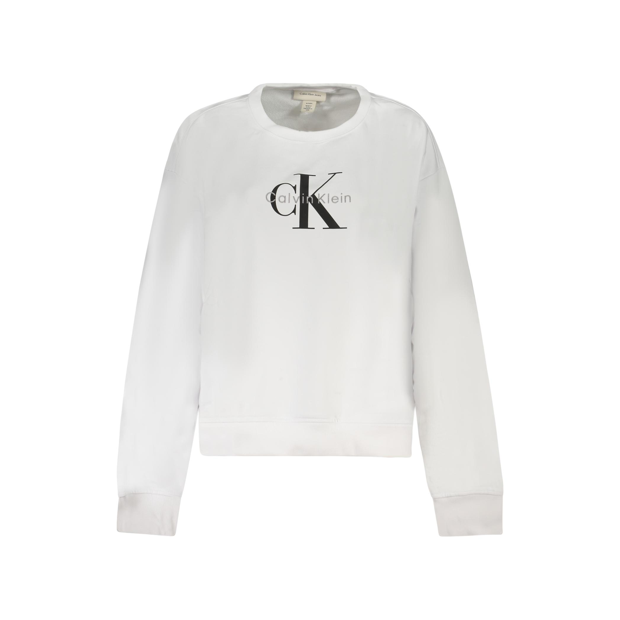 Снимка на Дамски суитшърт с цип , бял CALVIN KLEIN