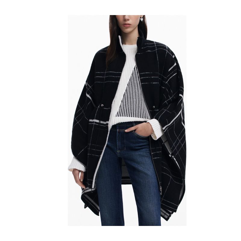 Дамско пончо черно