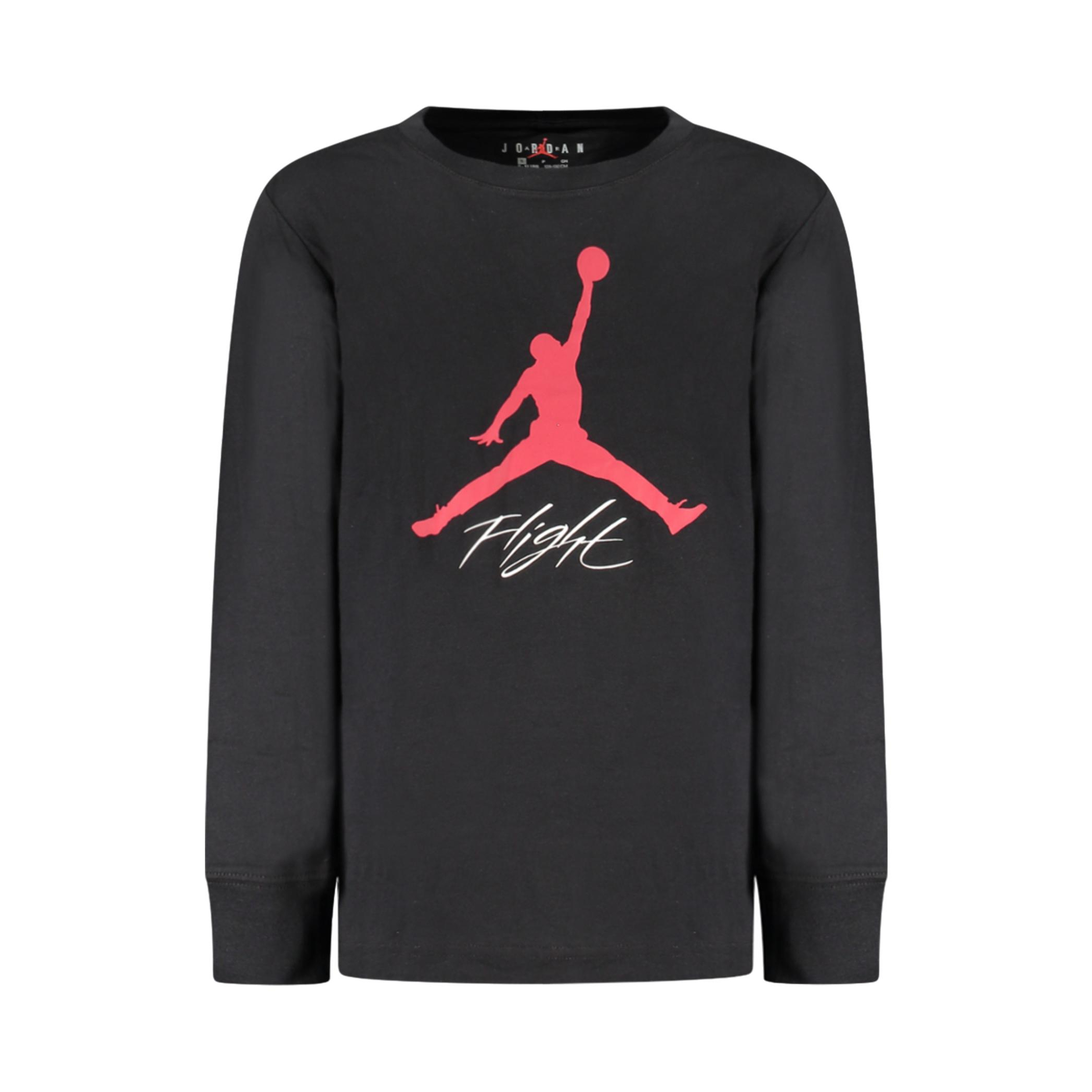 Снимка на Детска тениска с дълъг ръкав , черна JORDAN