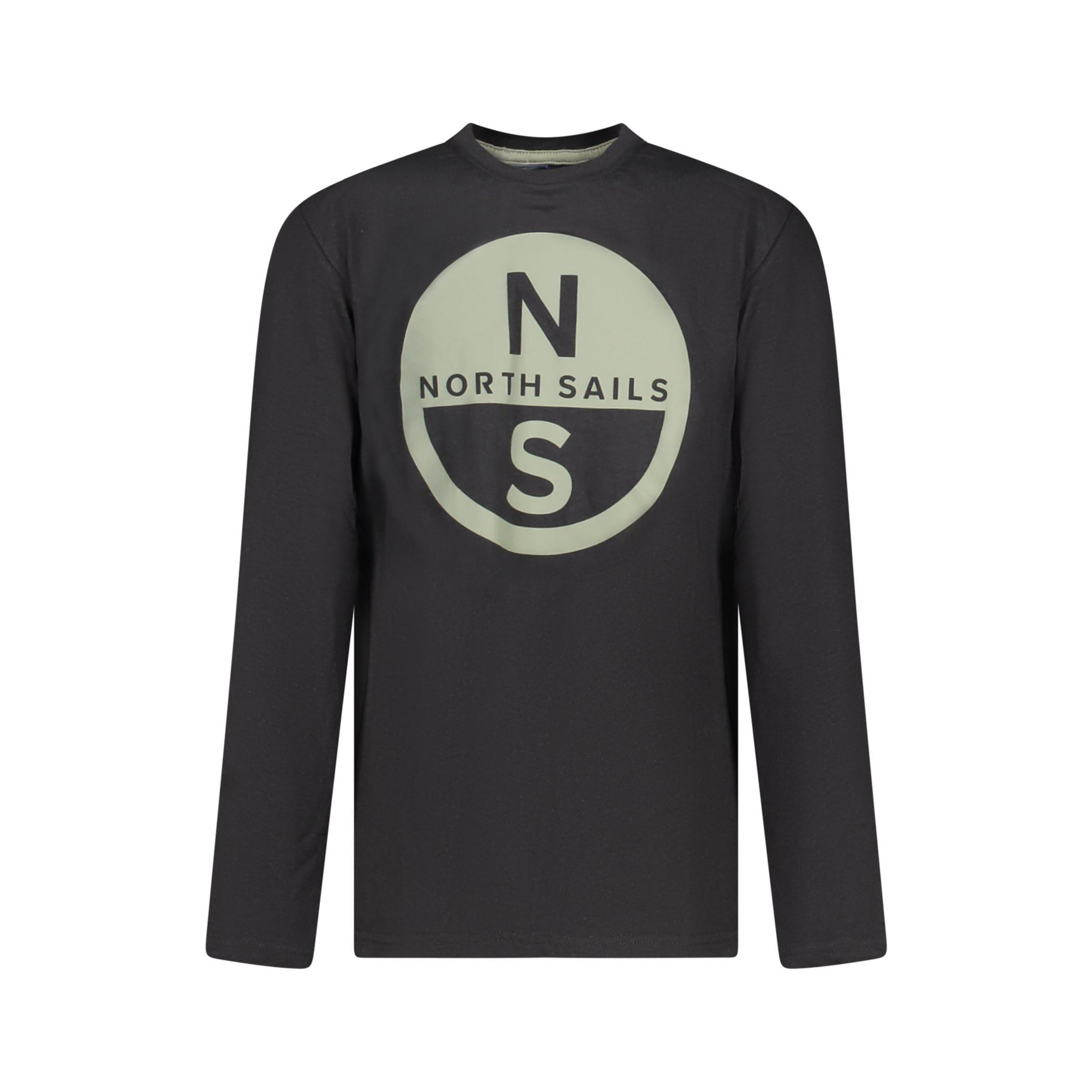 Снимка на Детска тениска с дълъг ръкав , черна NORTH SAILS