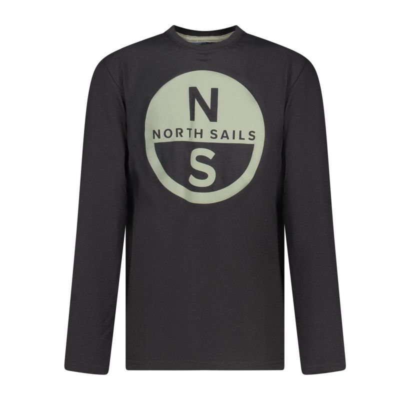 Детска тениска с дълъг ръкав , черна