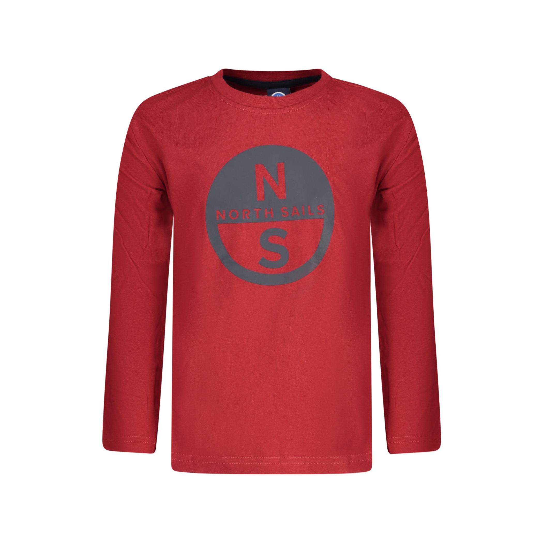 Снимка на Детска тениска с дълъг ръкав , червена NORTH SAILS
