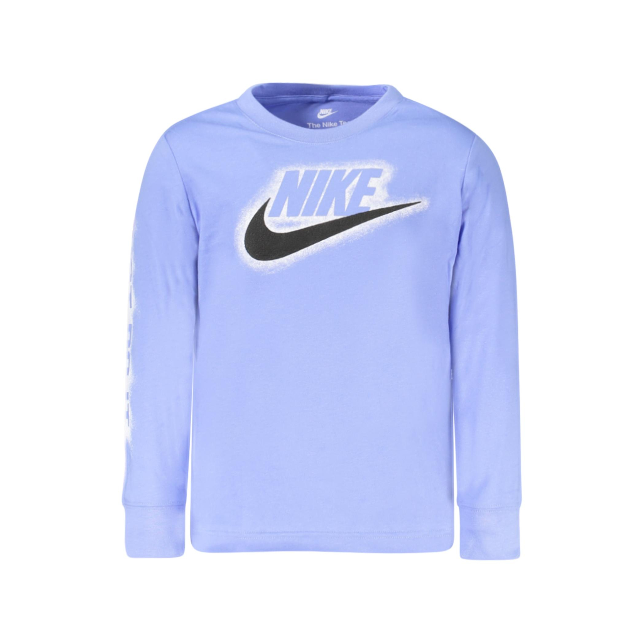 Снимка на Детска тениска с дълъг ръкав , синя NIKE