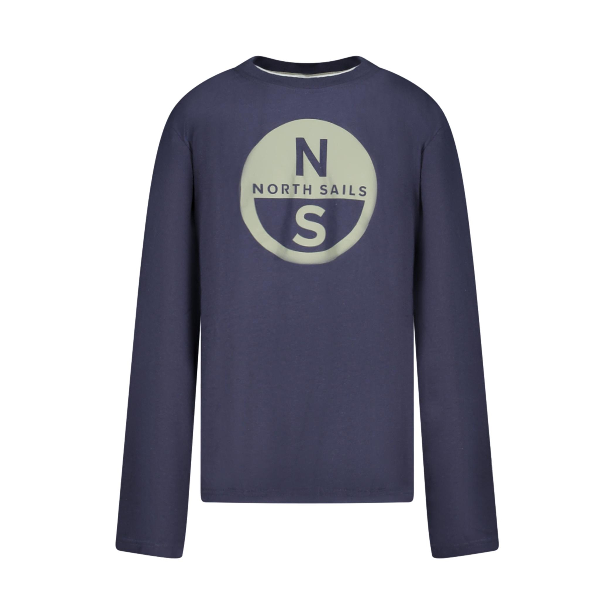 Снимка на Детска тениска с дълъг ръкав , синя NORTH SAILS