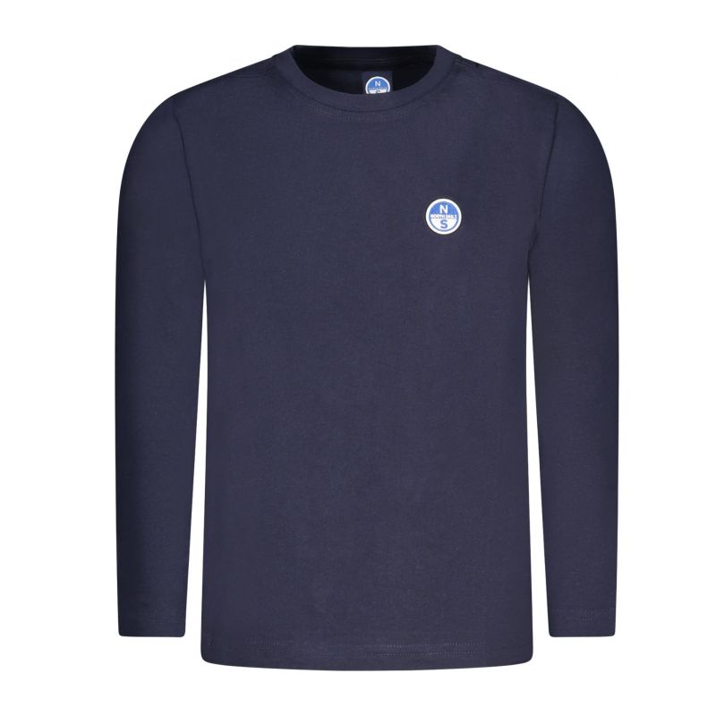 Детска тениска с дълъг ръкав , синя