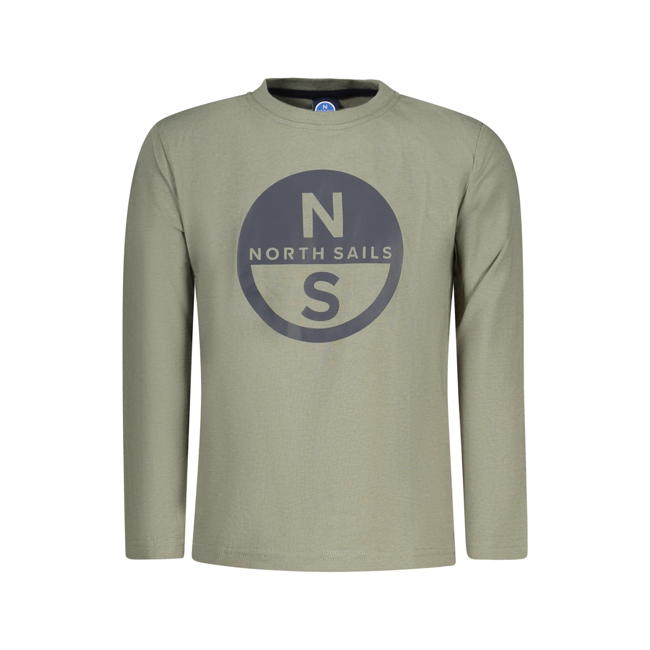 Снимка на Детска тениска с дълъг ръкав , зелена NORTH SAILS