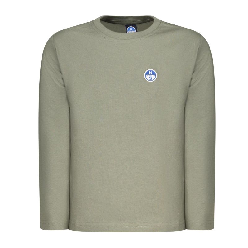 Детска тениска с дълъг ръкав , зелена