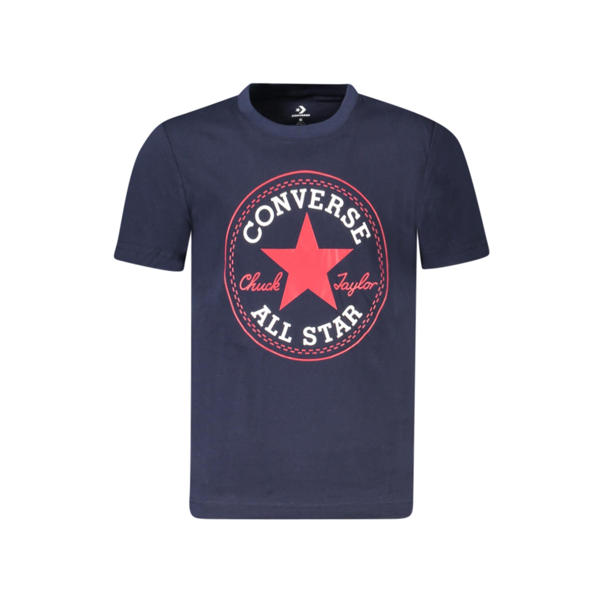 Снимка на Детска тениска  с къс ръкав, синя CONVERSE