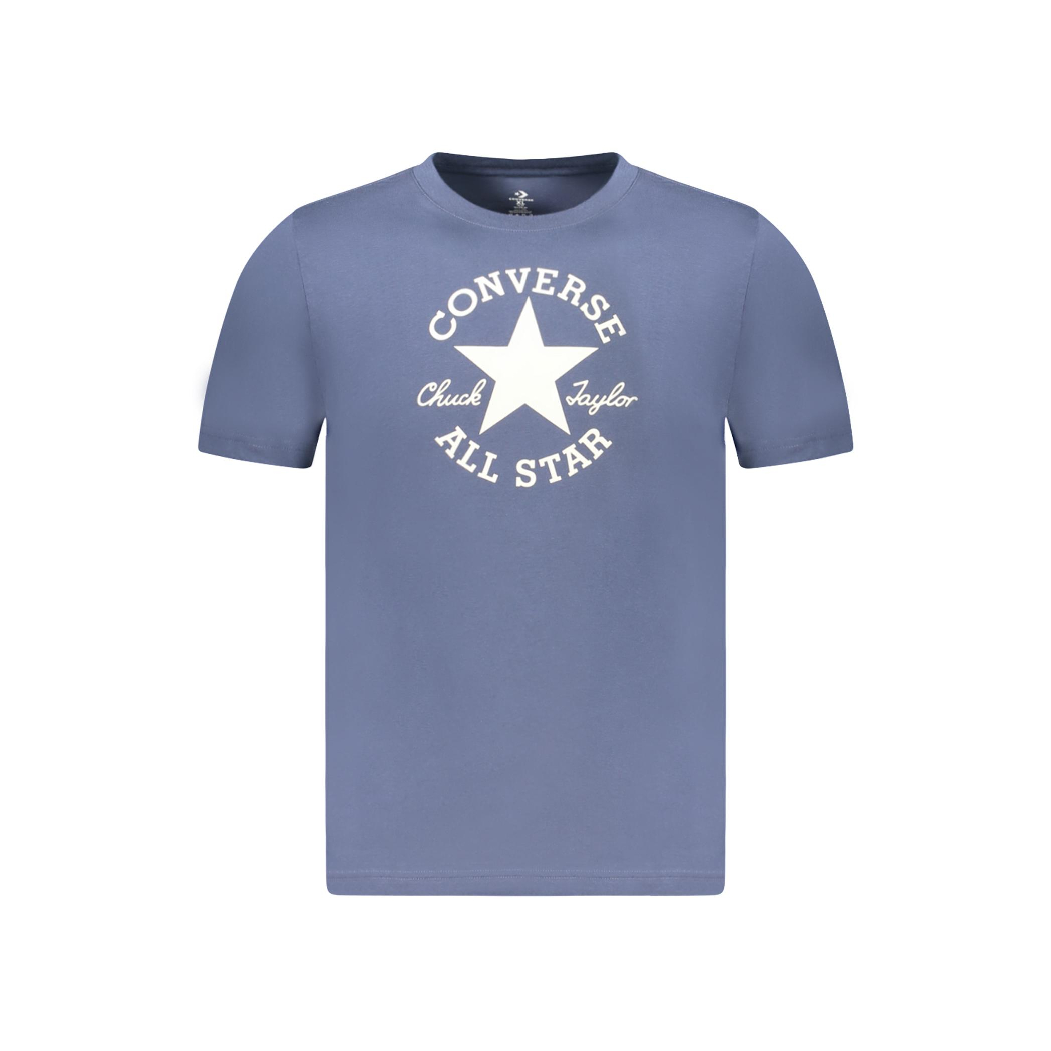 Снимка на Детска тениска  с къс ръкав, синя CONVERSE