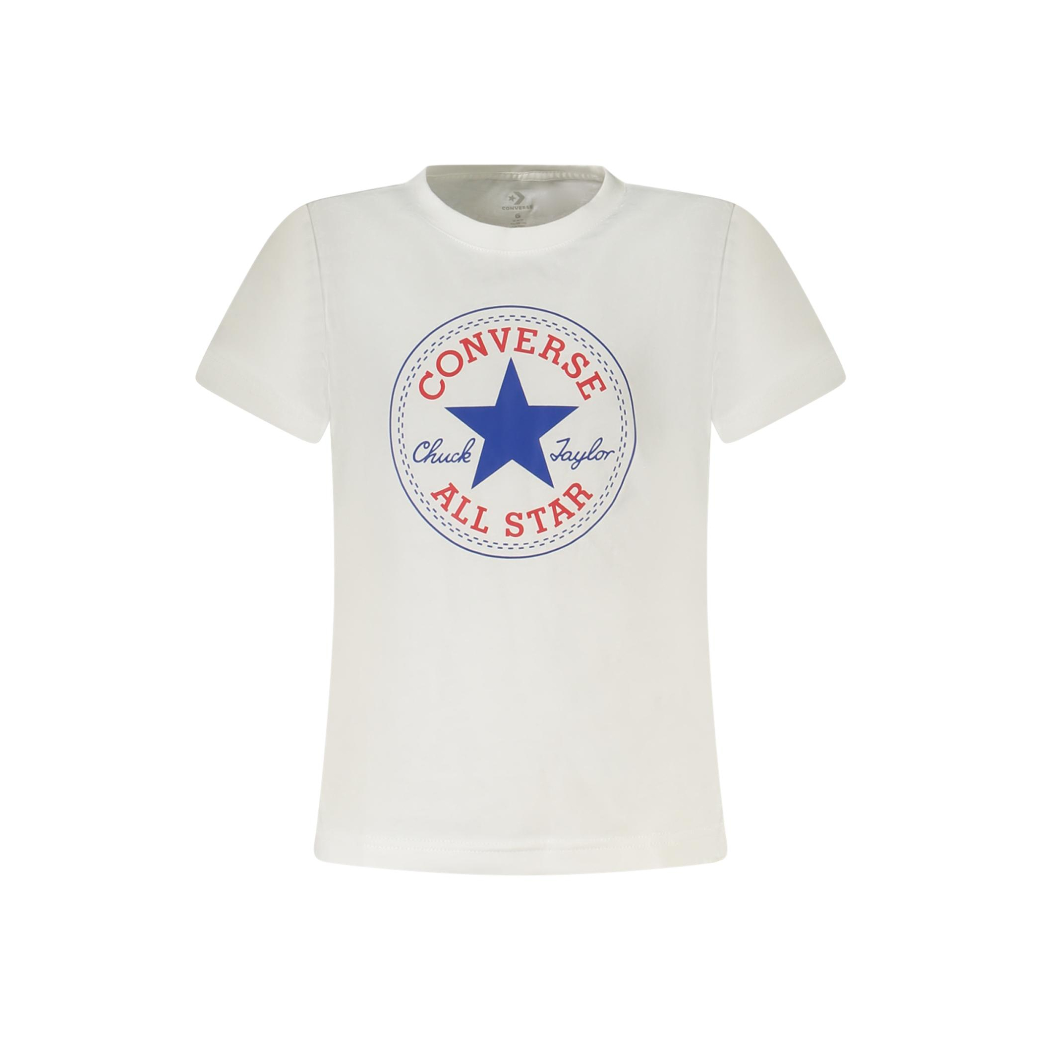 Снимка на Детска тениска с къс ръкав , бяла CONVERSE
