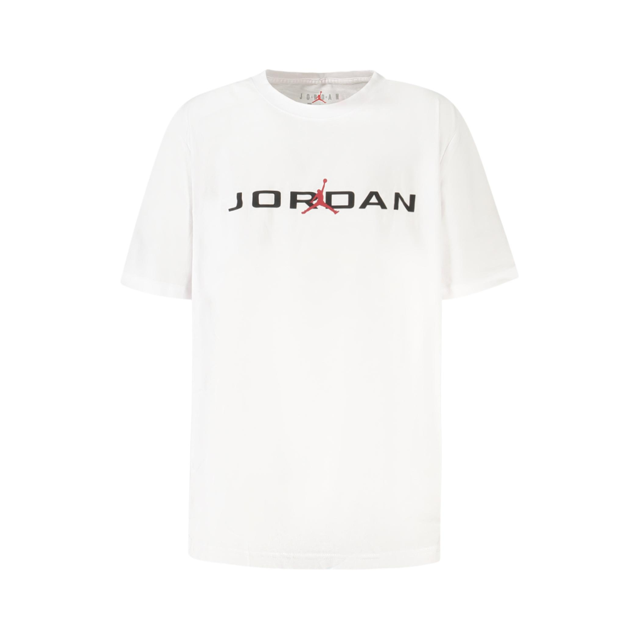 Снимка на Детска тениска с къс ръкав , бяла JORDAN