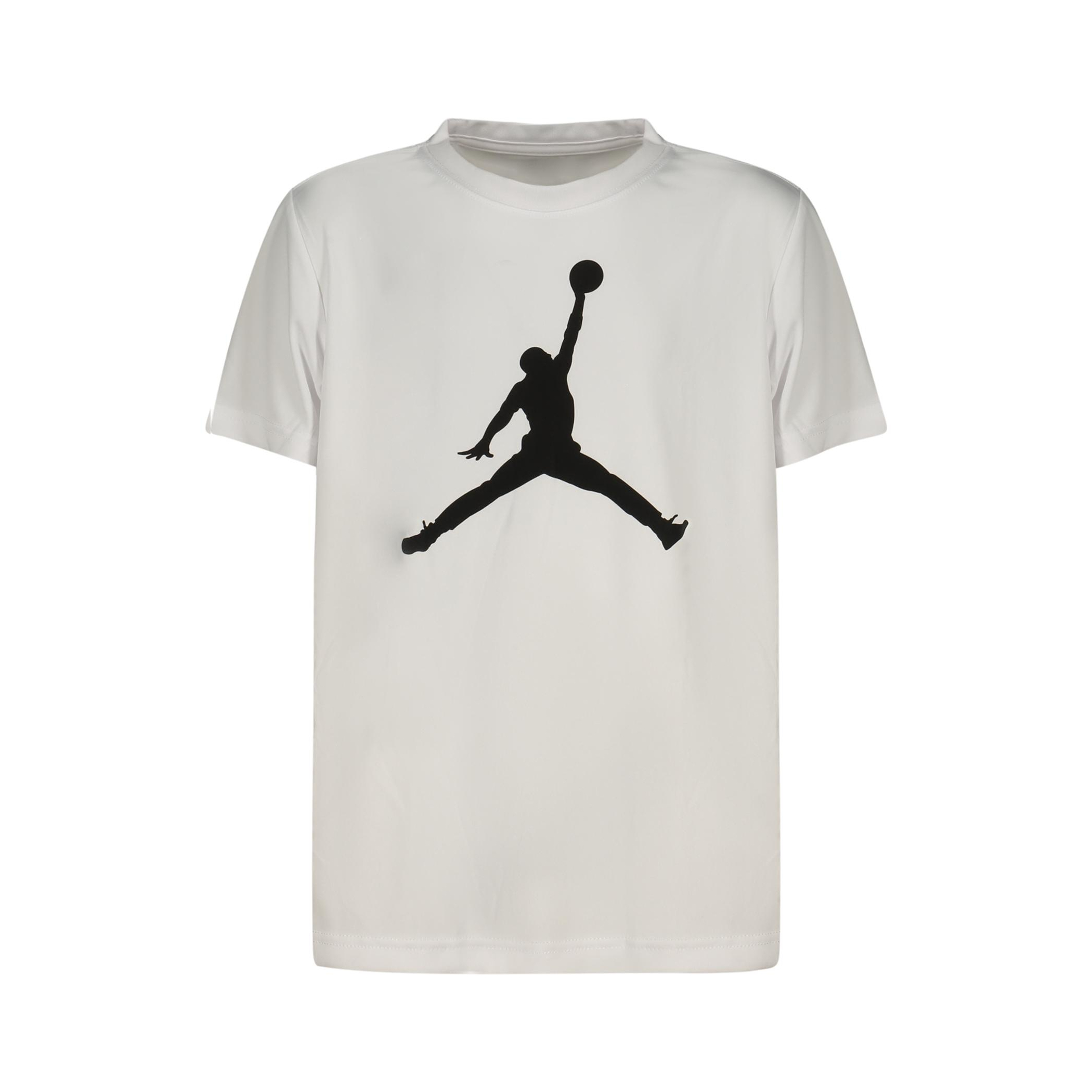 Снимка на Детска тениска с къс ръкав , бяла JORDAN