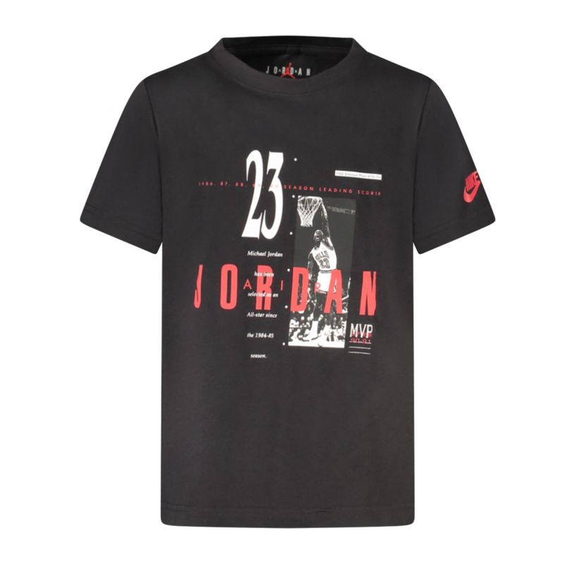 Снимка на Детска тениска с къс ръкав , черна JORDAN 