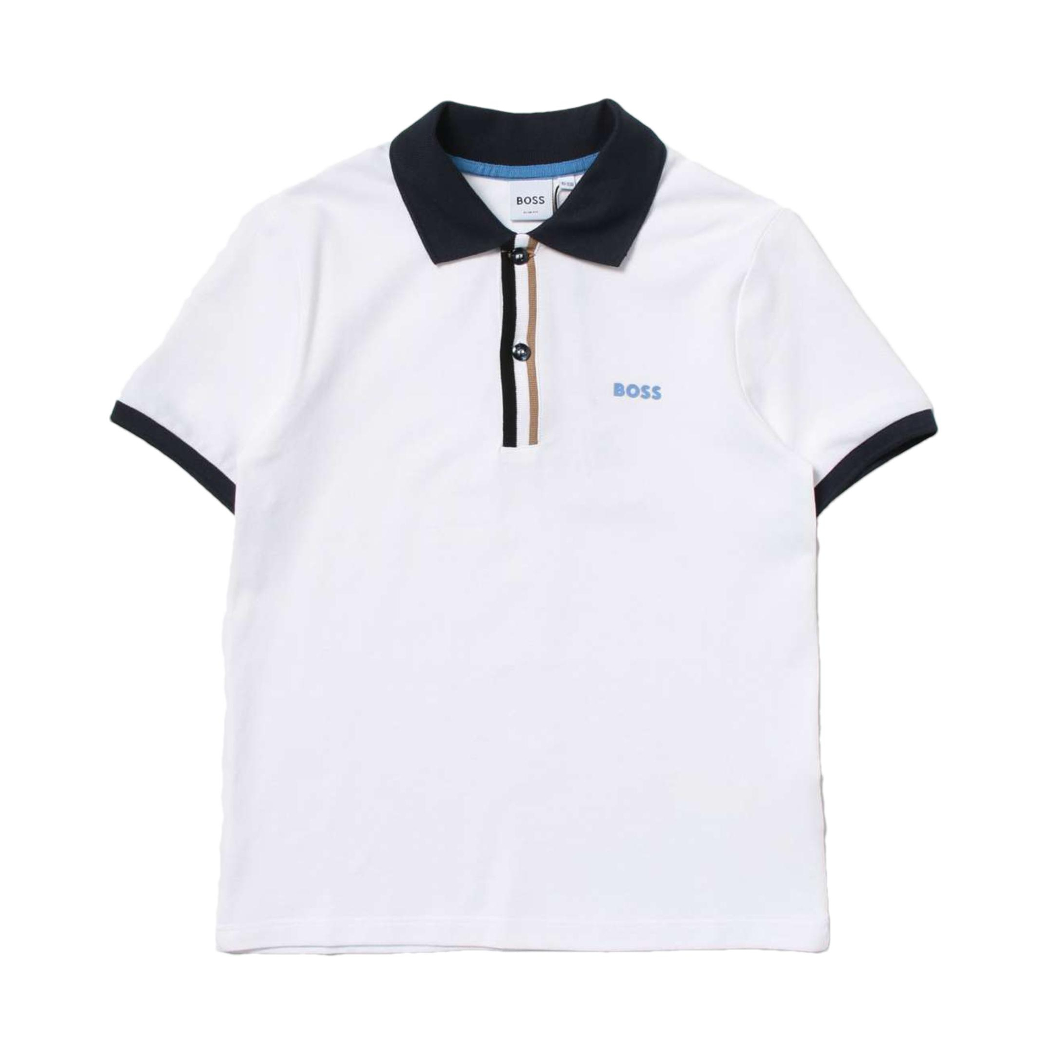 Снимка на Детска тениска с яка момче HUGO BOSS