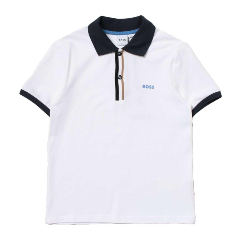 Снимка на Детска тениска с яка момче HUGO BOSS 