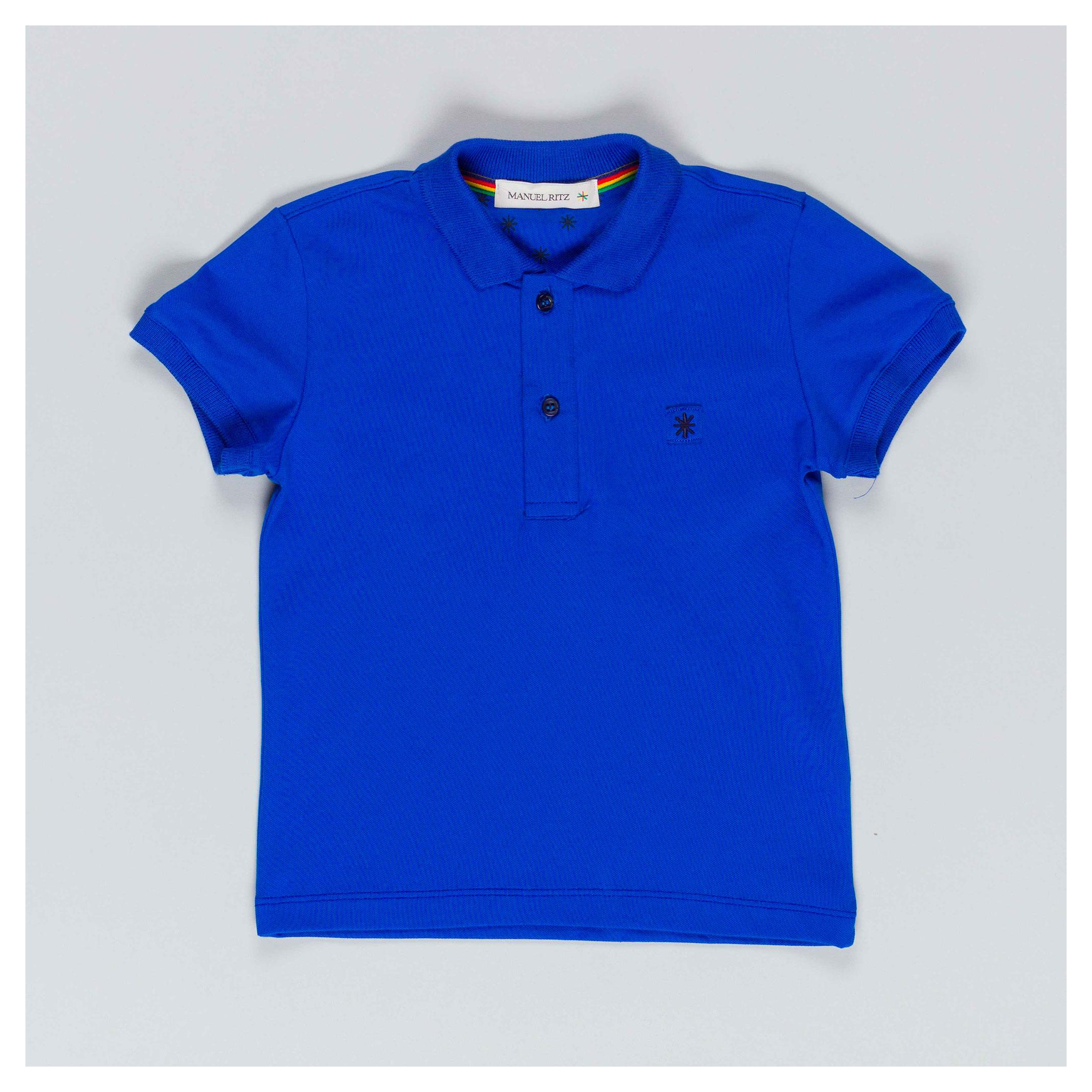 Снимка на Детска тениска с яка момче MANUEL RITZ