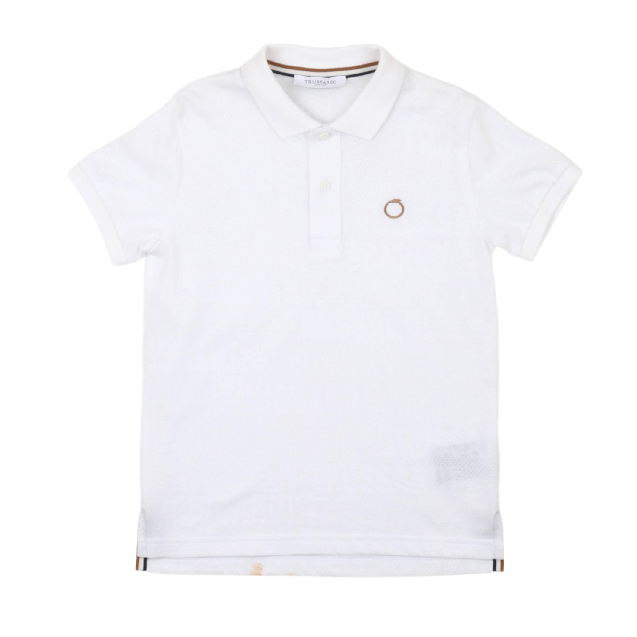 Снимка на Детска тениска с яка момче TRUSSARDI