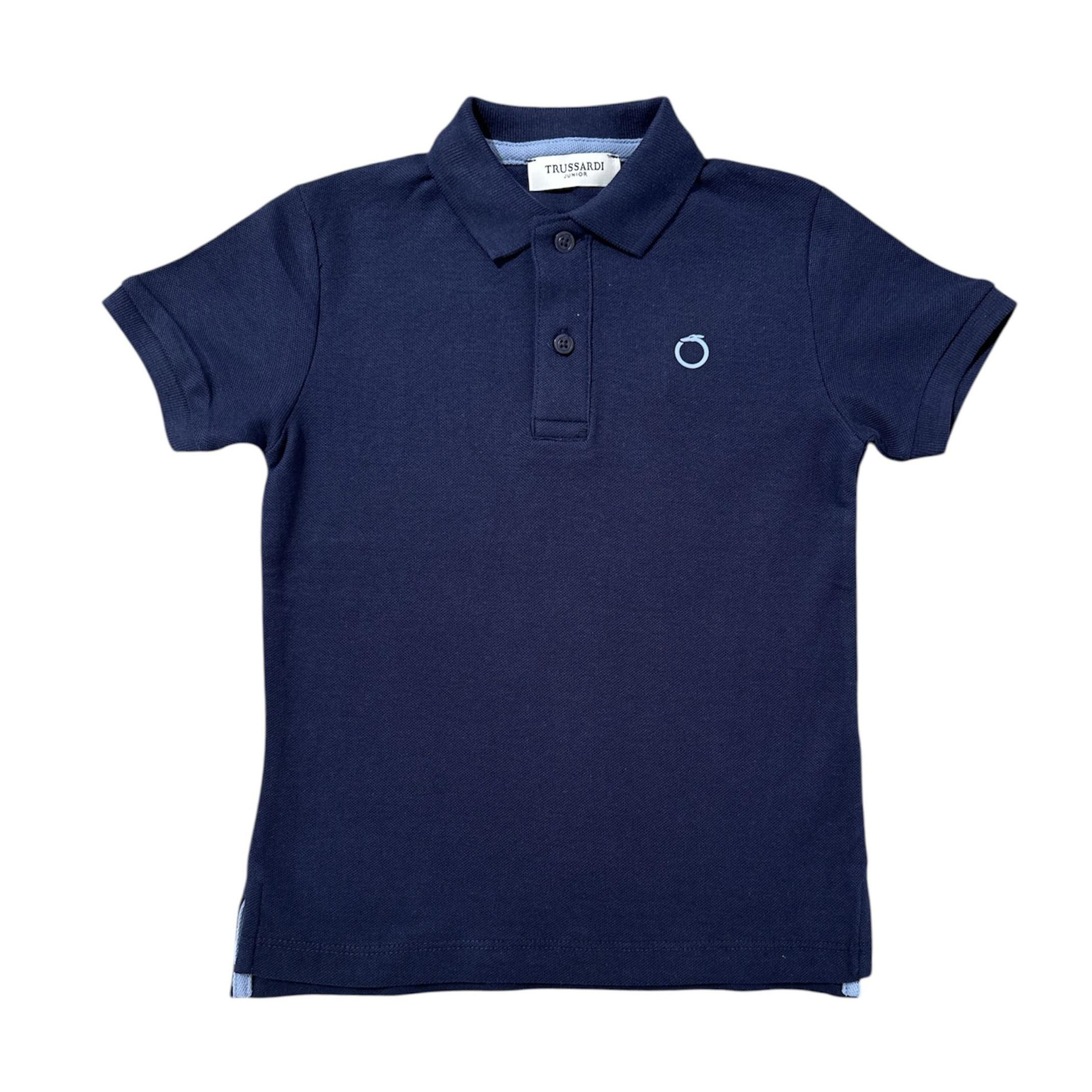 Снимка на Детска тениска с яка момче TRUSSARDI