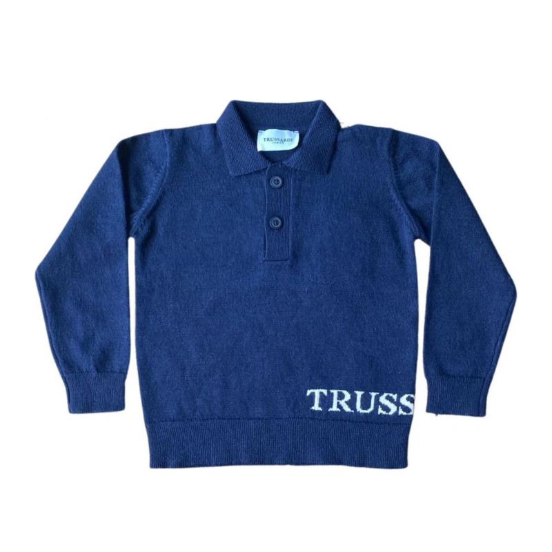 Снимка на Детска тениска с яка момче TRUSSARDI 