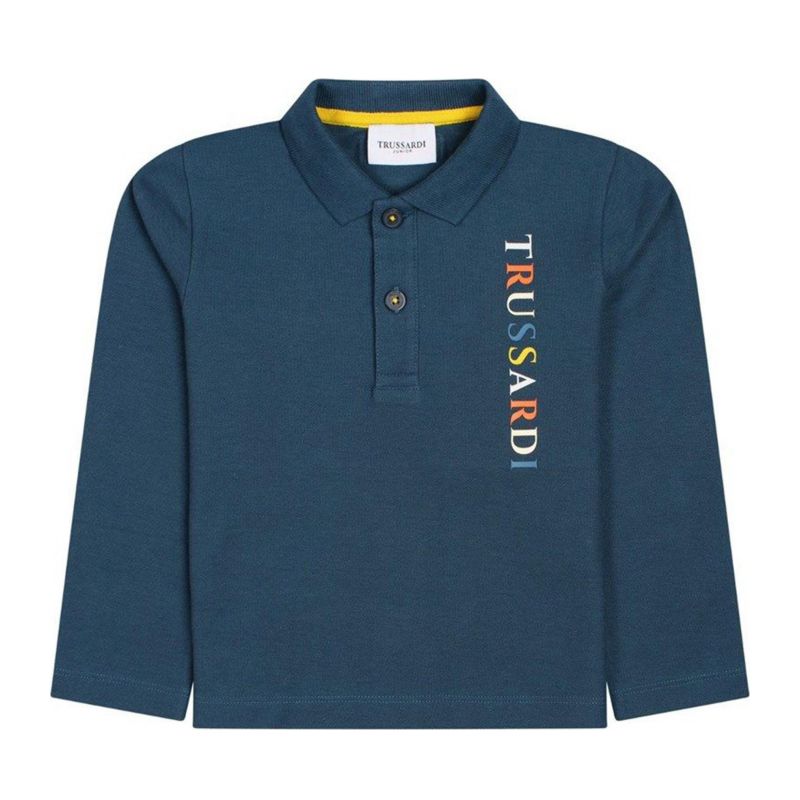 Снимка на Детска тениска с яка момче TRUSSARDI 