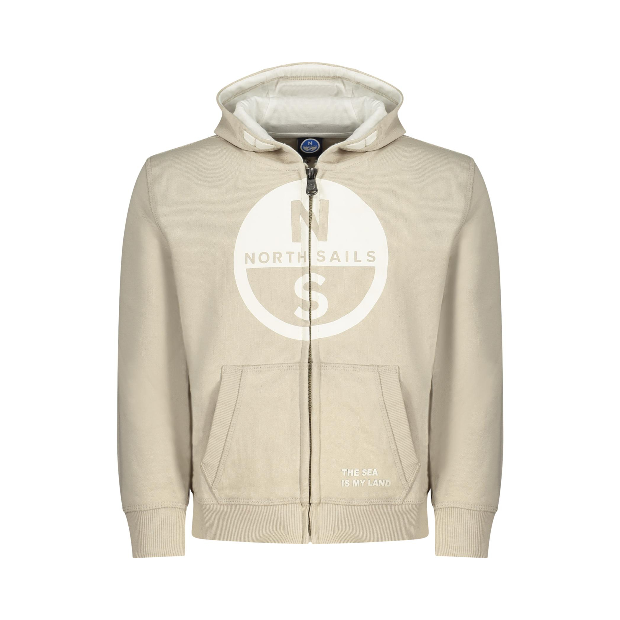Снимка на Детски бежов суитшърт с цип  NORTH SAILS