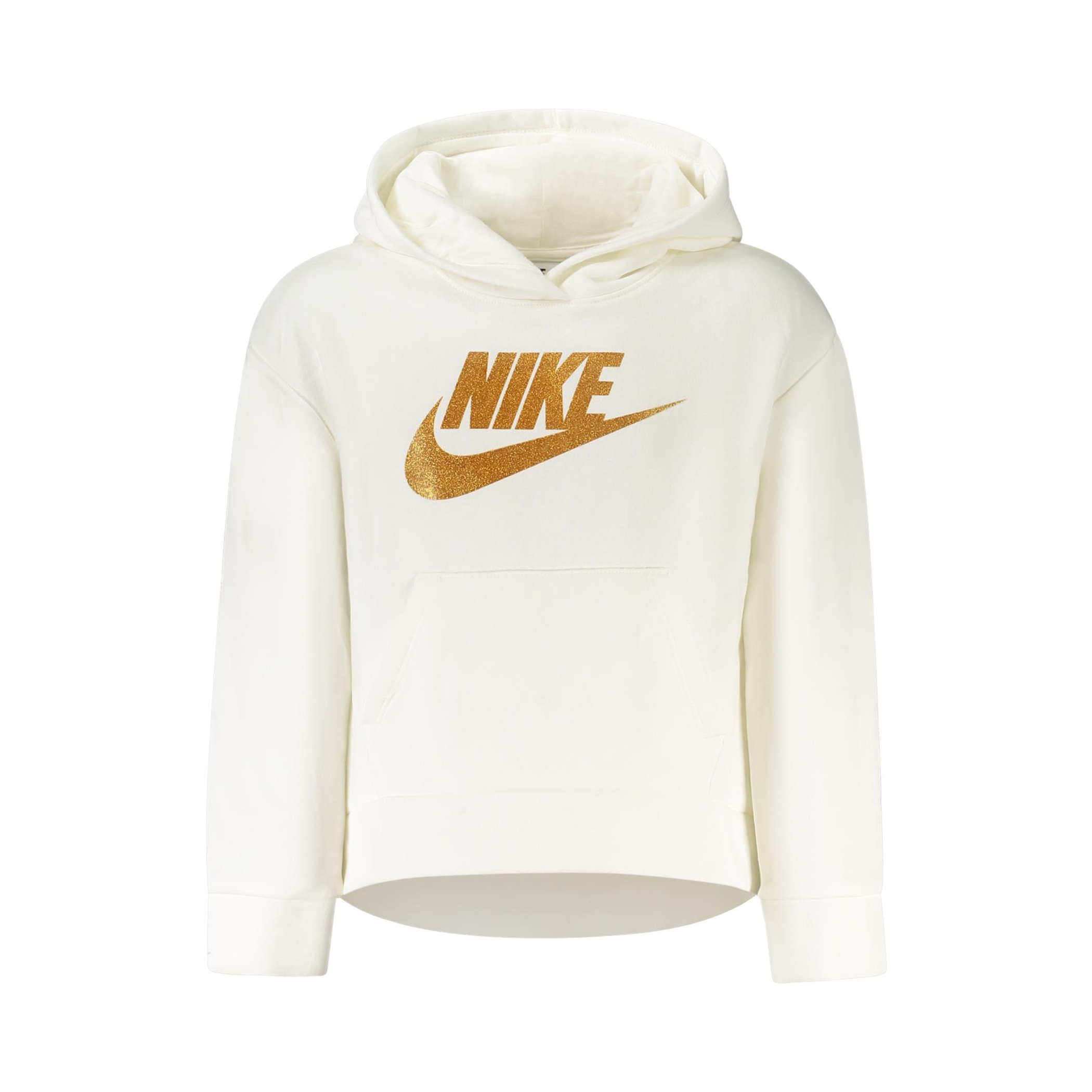 Снимка на Детски бял суитшърт с цип  NIKE