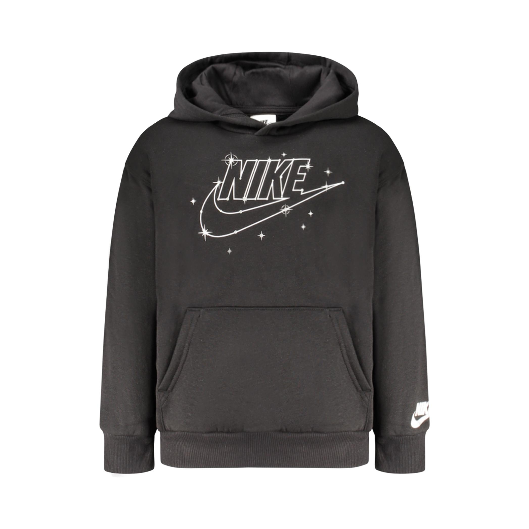 Снимка на Детски черен суитшърт с цип  NIKE