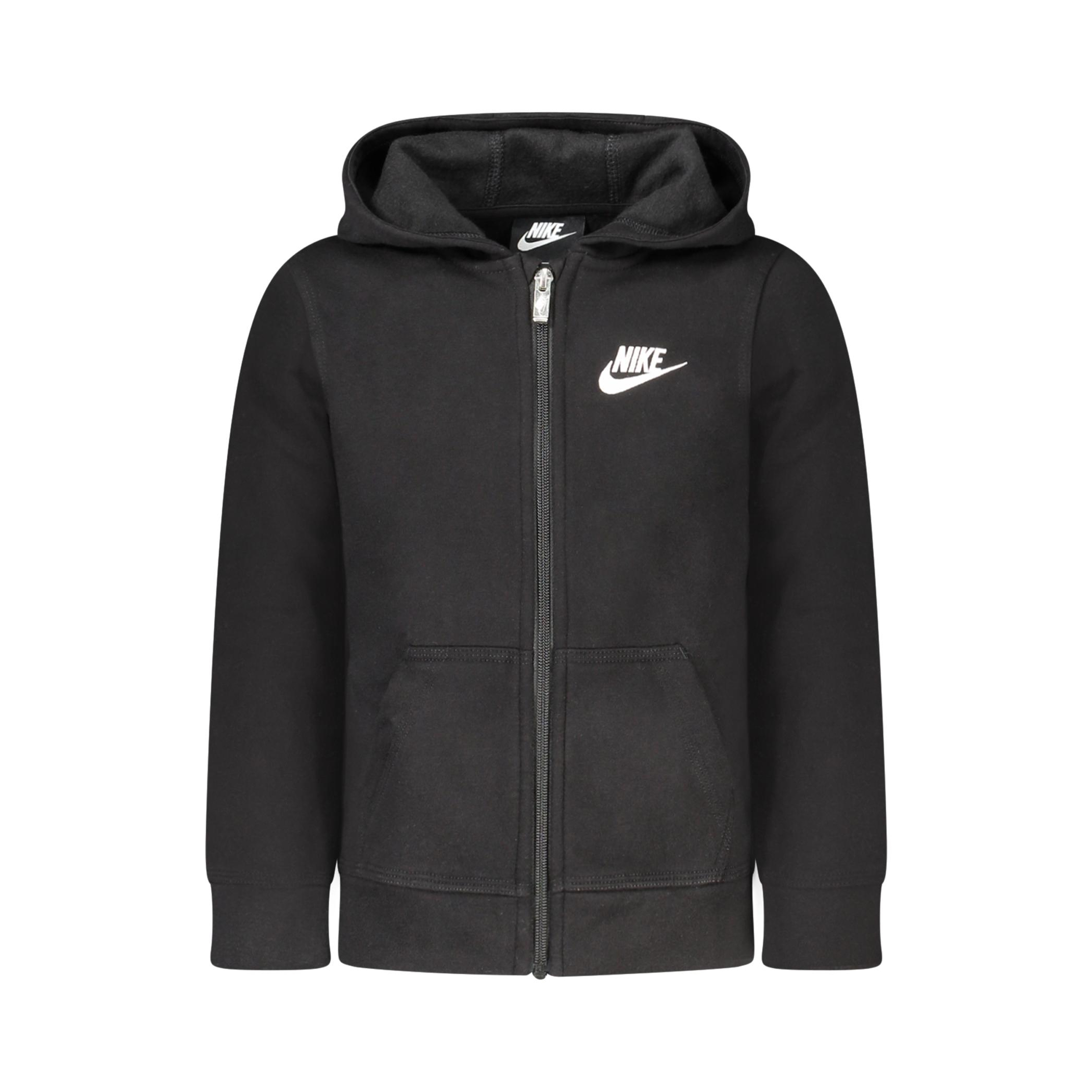 Снимка на Детски черен суитшърт с цип  NIKE