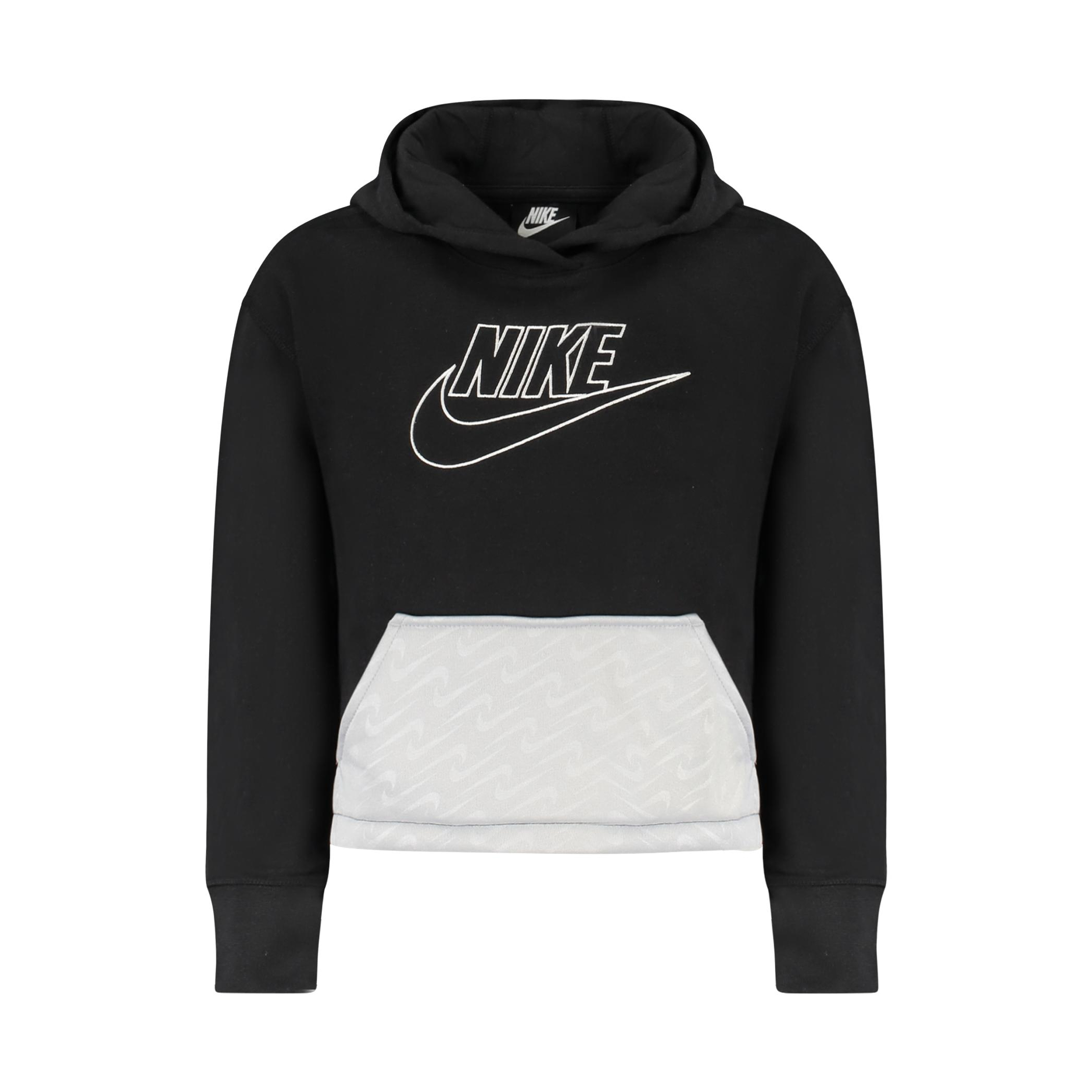 Снимка на Детски черен суитшърт с цип  NIKE