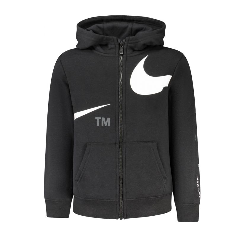 Снимка на Детски черен суитшърт с цип  NIKE 