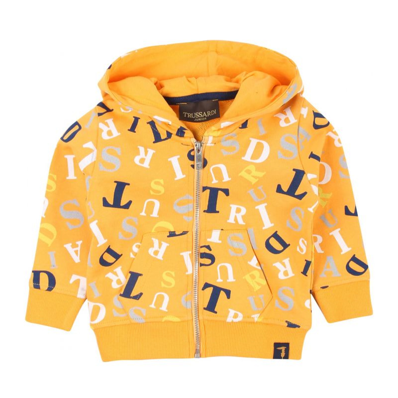TRUSSARDI KIDS Детски суичър момиче цвят apricot - OneMoreTrend