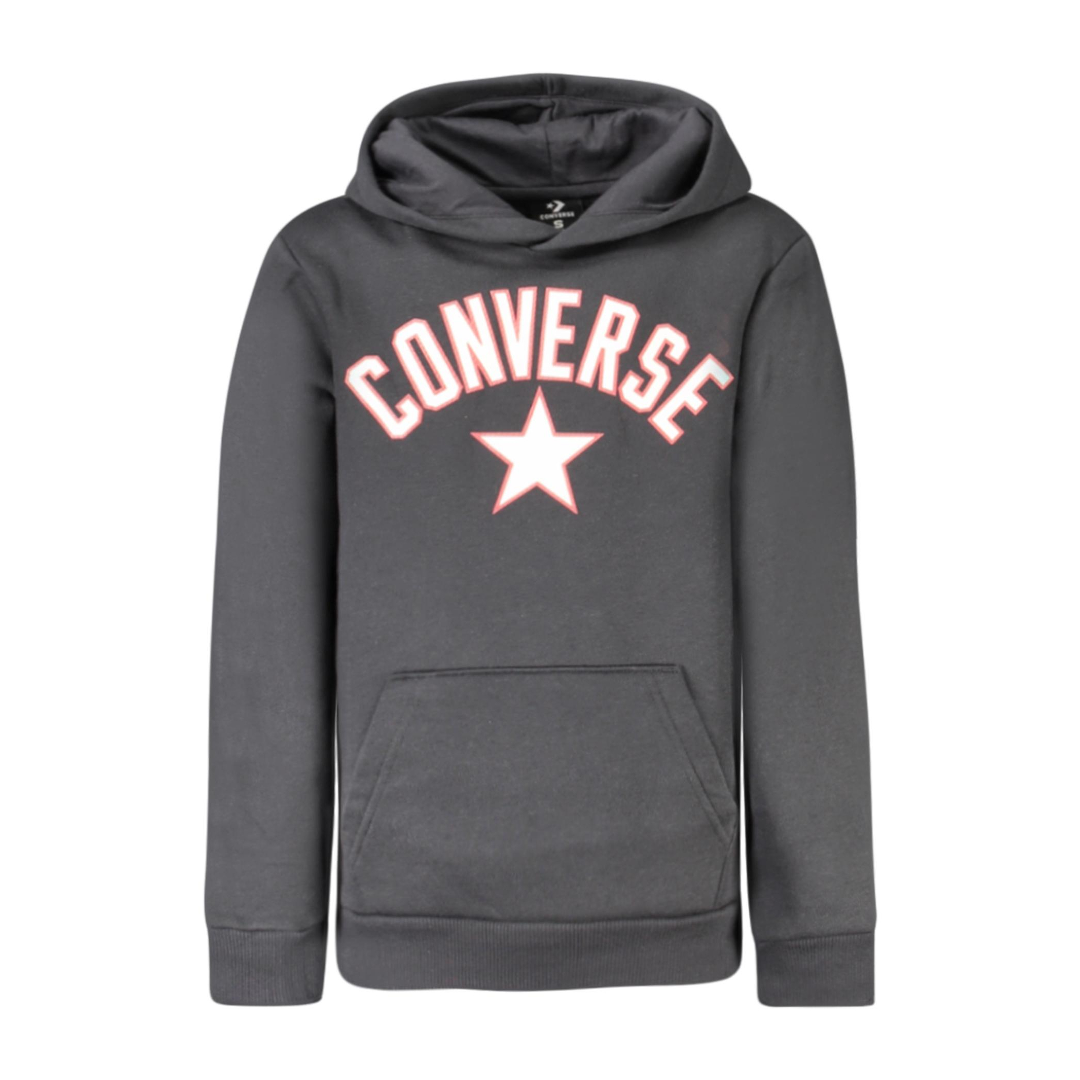Снимка на Детски суичър с цип  в черно CONVERSE